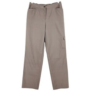 Weekends by Chicos Women's Brown Lightweight Pants Size 0R US 4 Stretch Mid Rise